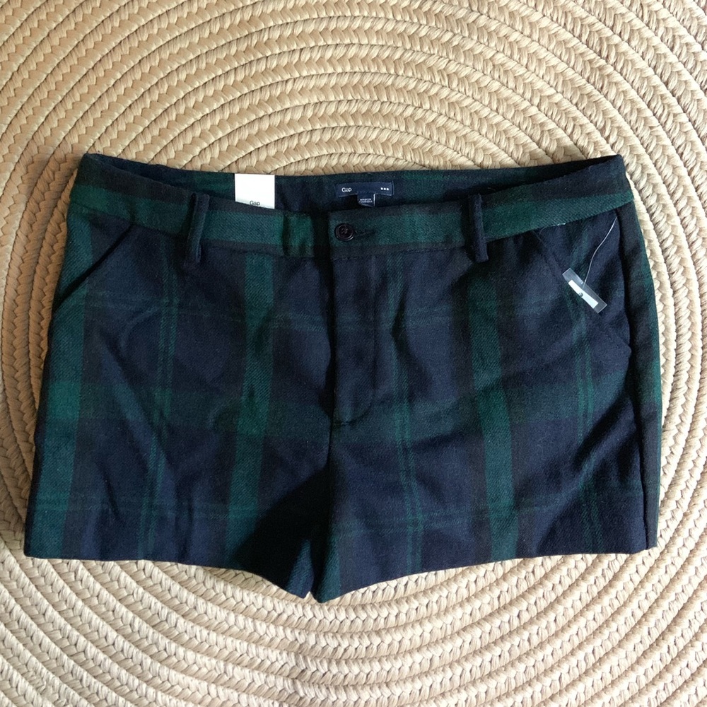 Green Gingham Shorts by Gap